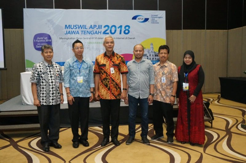 Pelantikan Ka. pengwil APJII Jateng 2018-2021 oleh Gubernur Jawa Tengah